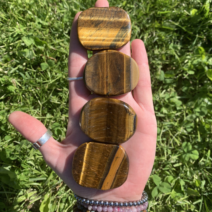 Tiger Eye Flat Stone