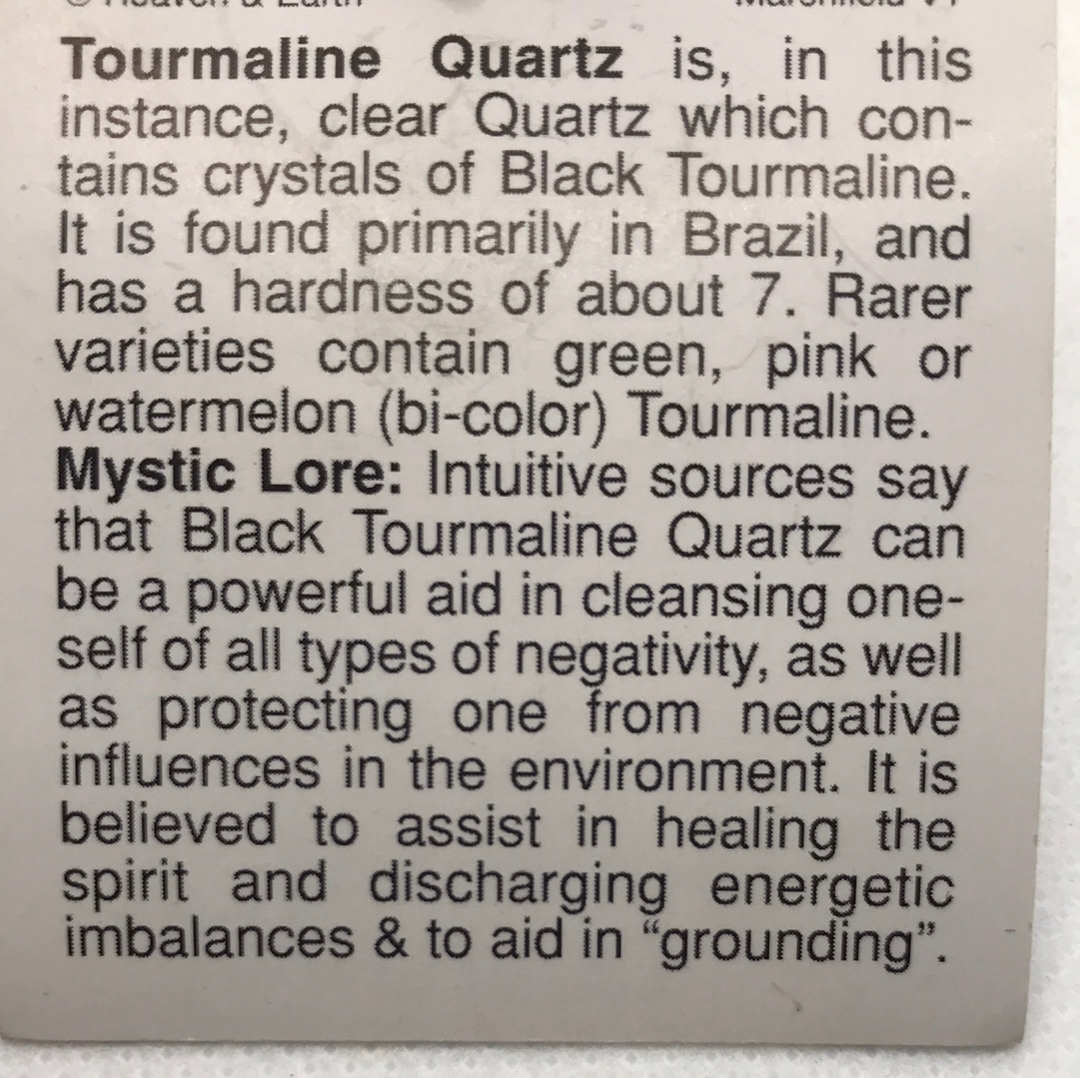Quartz- Tourmaline Wrapped Pendant