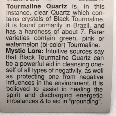 Quartz- Tourmaline Wrapped Pendant