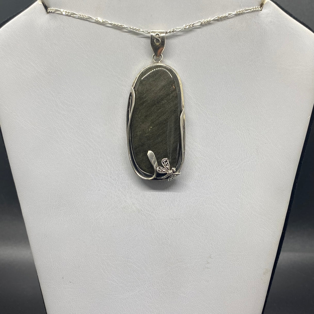 Silversheen Obsidan SS Pendant TM1545