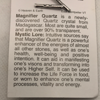Magnifier Quartz Wrapped Pendant