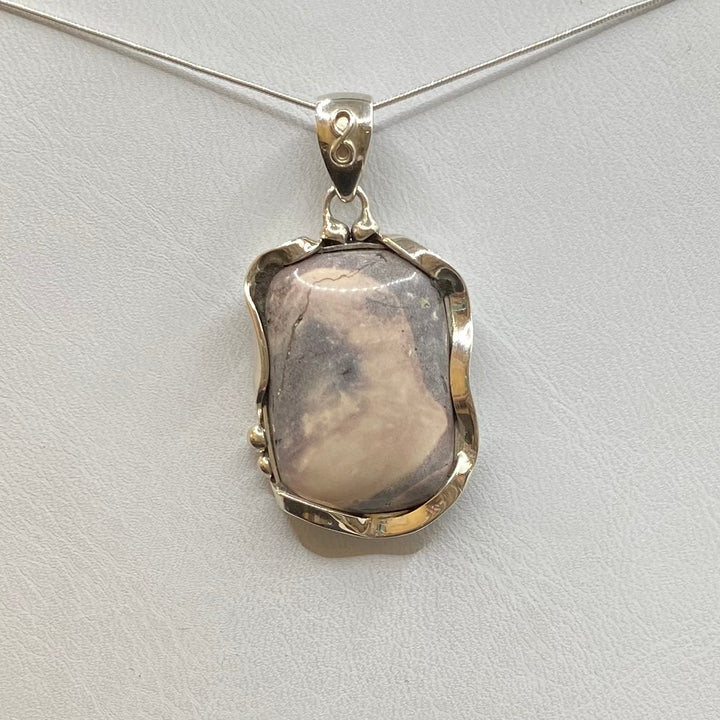 Porcelain Jasper SS Pendant-TM226