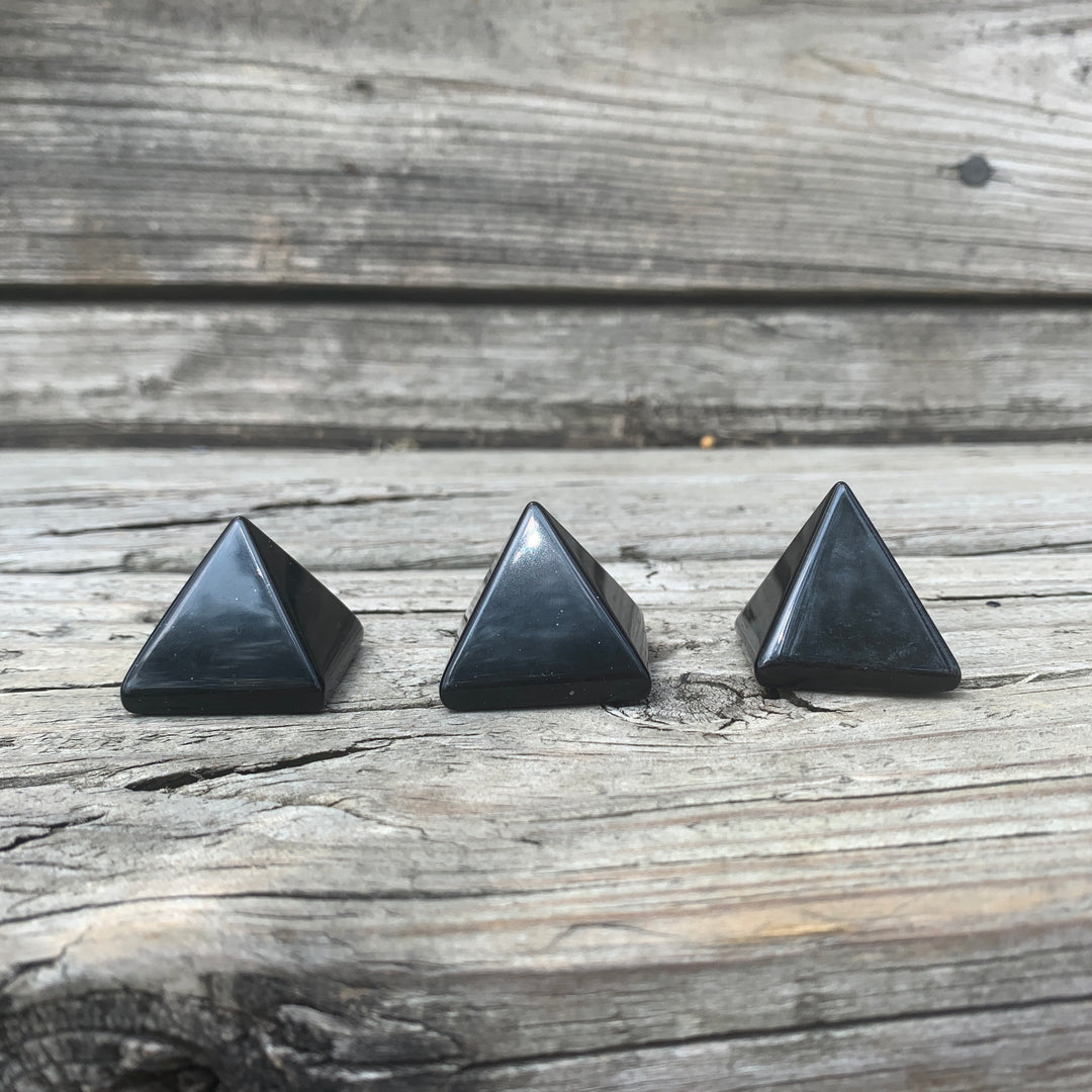 Black Obsidian Pyramid