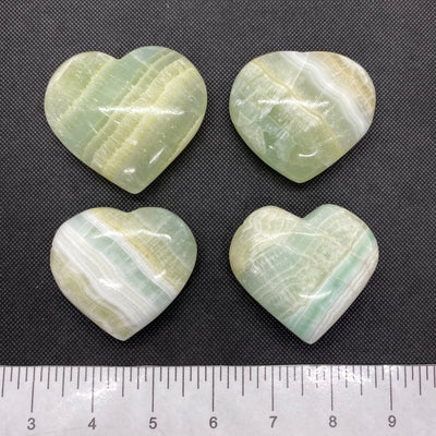 Pistachio Calcite Heart - HT19-3