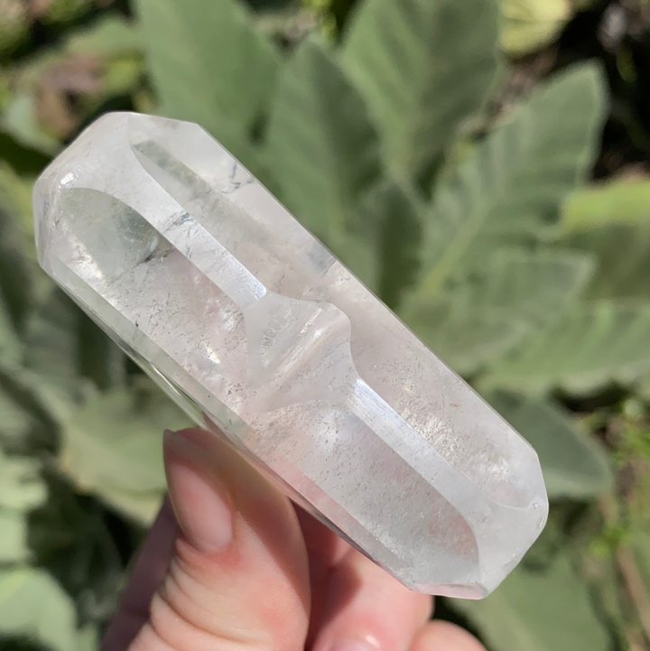 Clear Quartz Faceted Heart-HT3-9