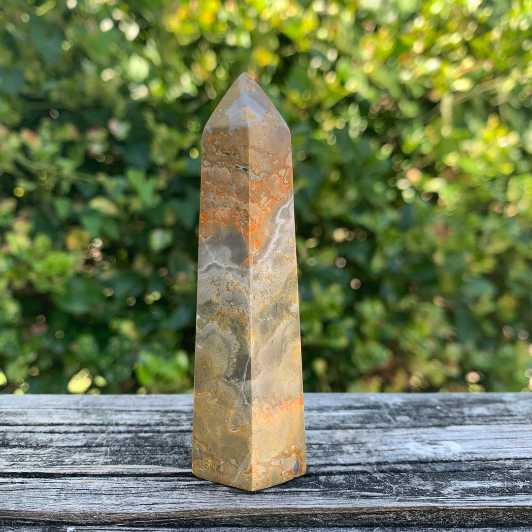 Bumblebee Jasper Obelisk 3"-4" OT4