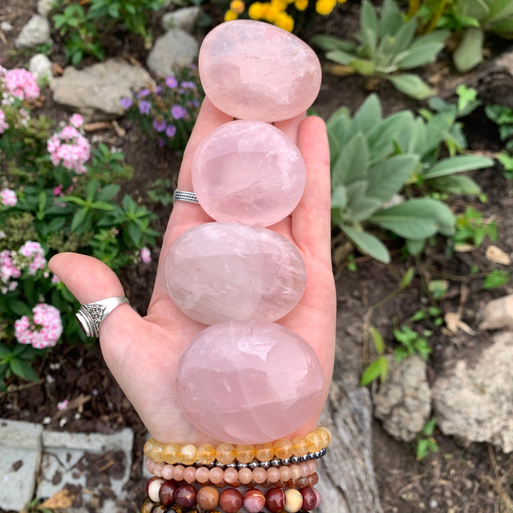 Rose Quartz Palm Stone PS20-3