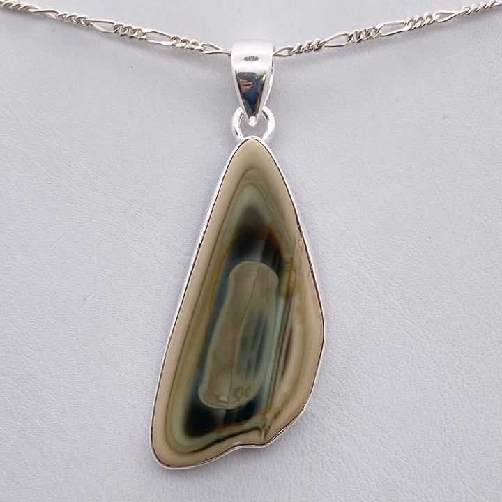 Imperial Jasper Pendant SS  - MNS942