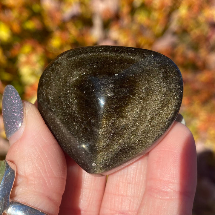 Goldsheen Obsidian Heart-HT15-1