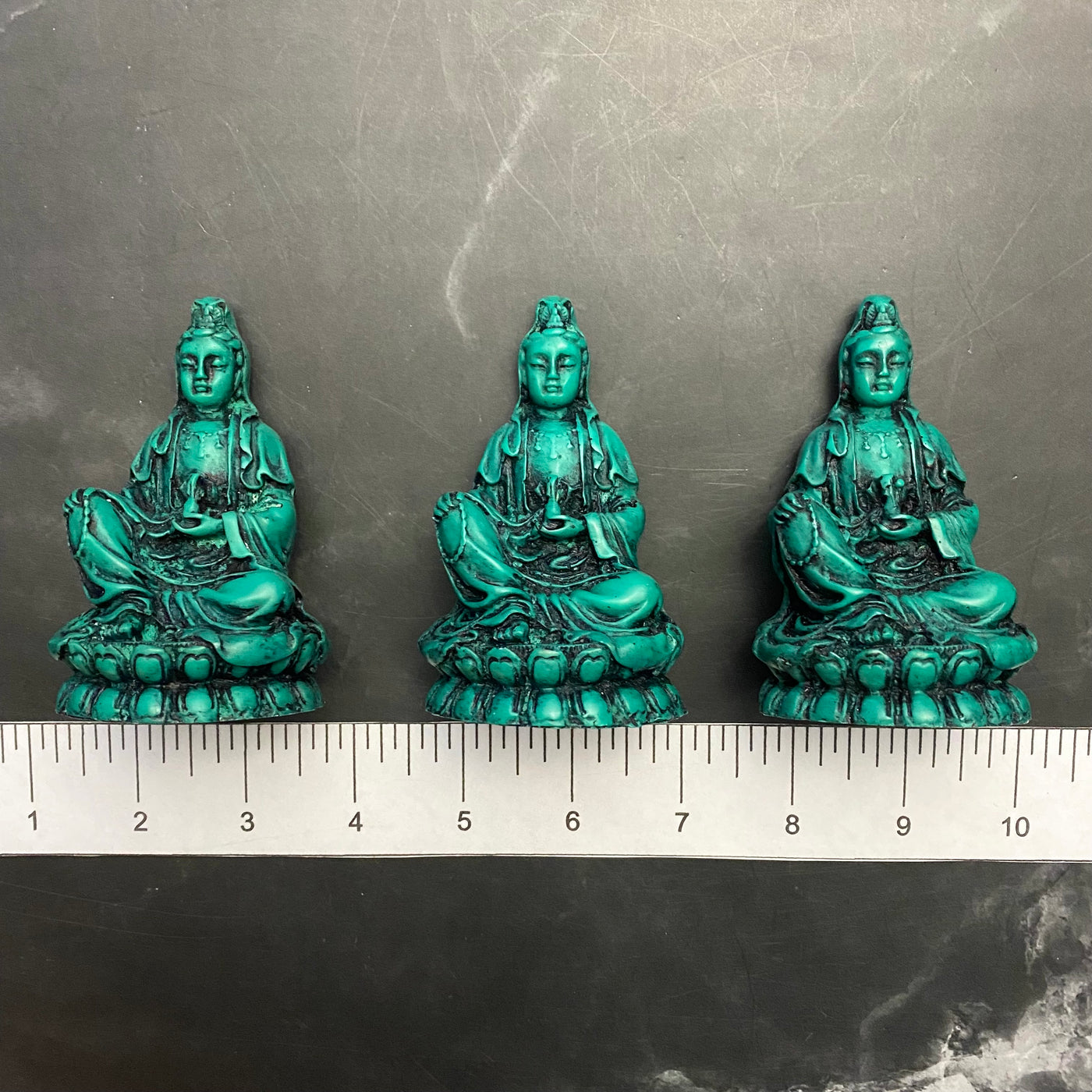 Meditating Quan Yin-Tourquoise-4-inch