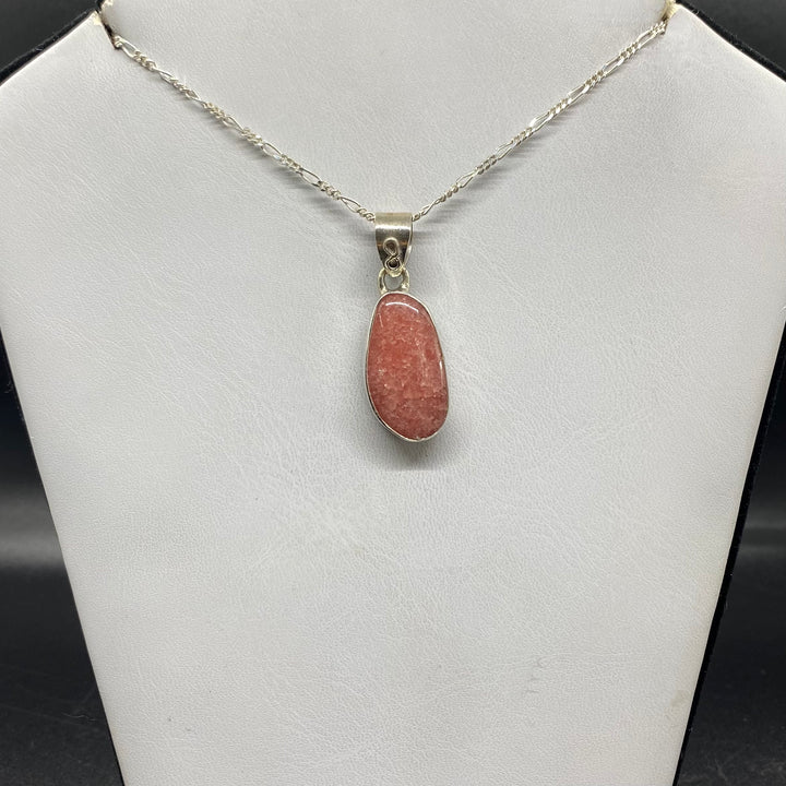 Rhodochrosite SS Pendant-TM1608