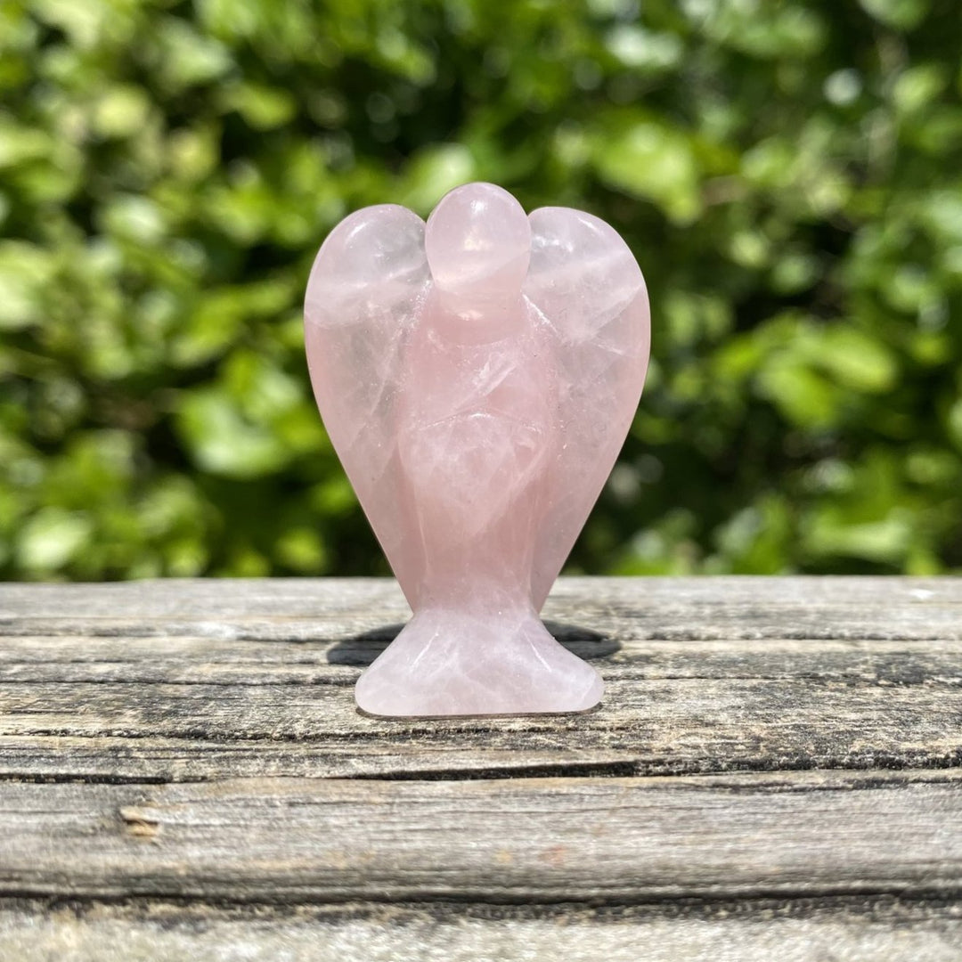 Carved Gemstone Angel 1.75"