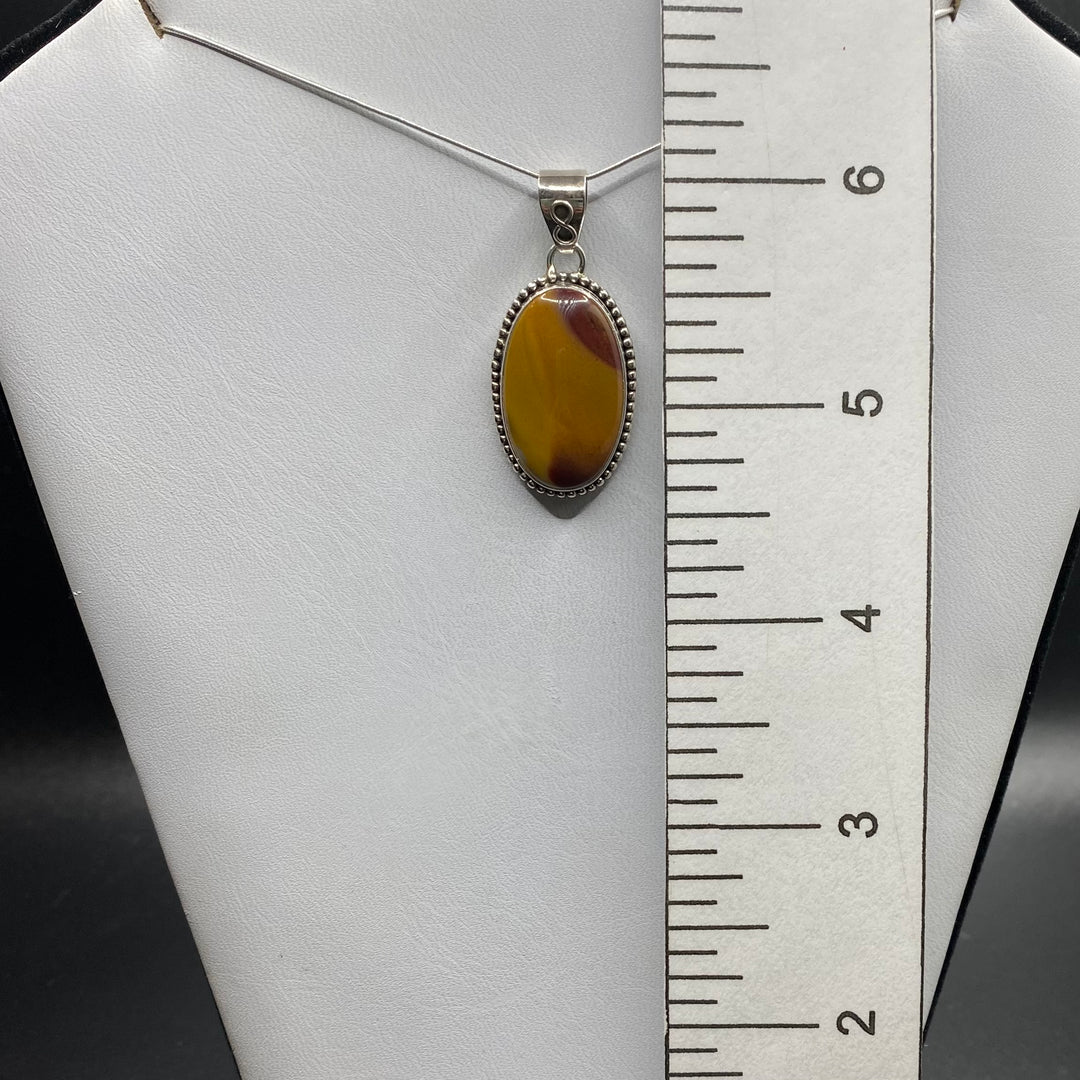 Mookaite Oval SS Pendant-TM125