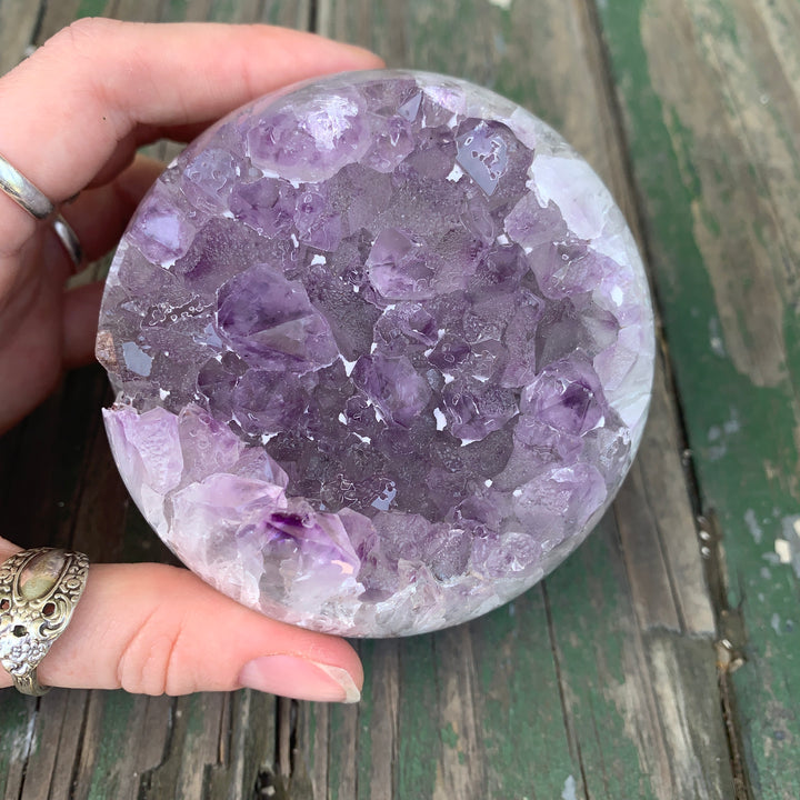 Amethyst Sphere Half-n-Half JC100