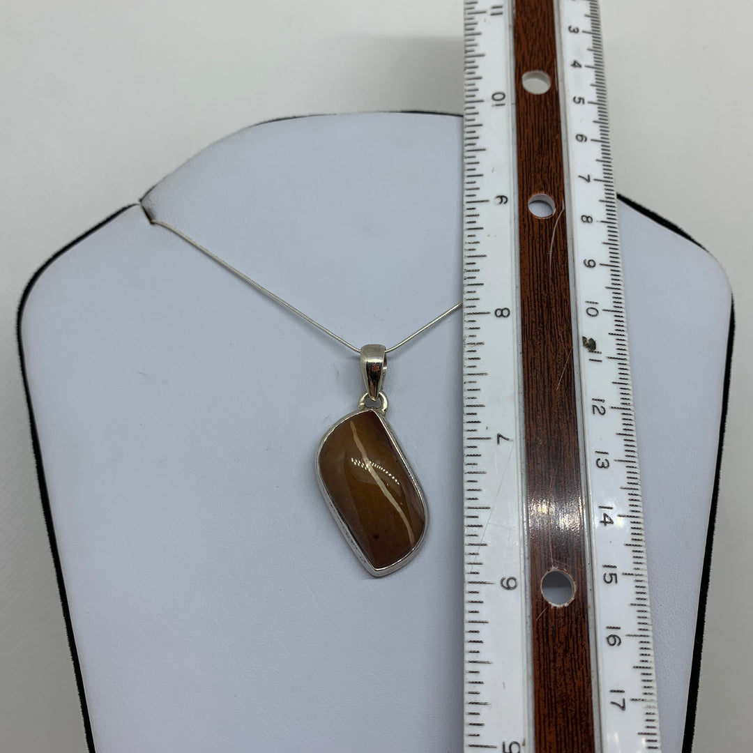 Mookaite Jasper Pendant SS b P7