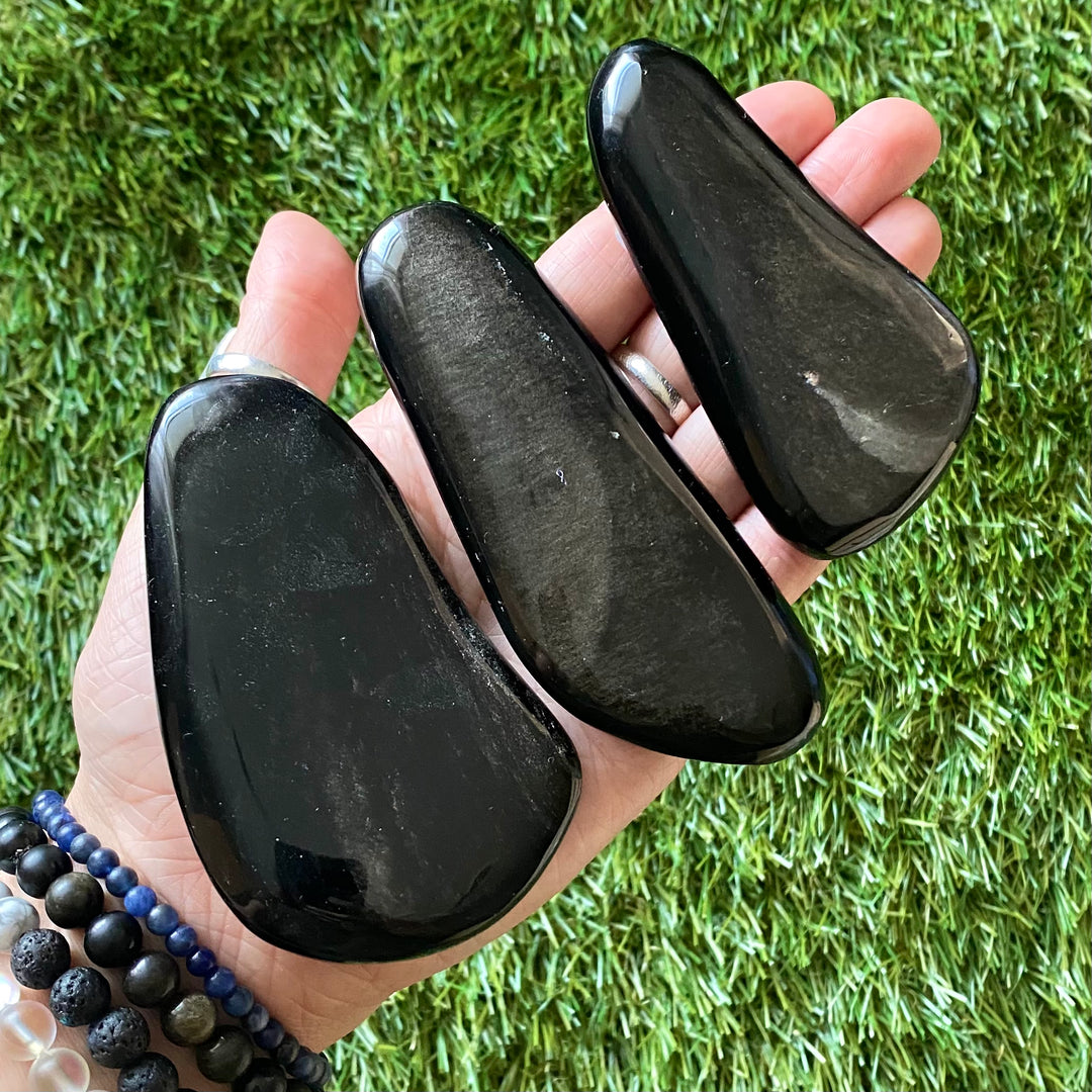 Silversheen Obsidian Free Shape-SSB1-3