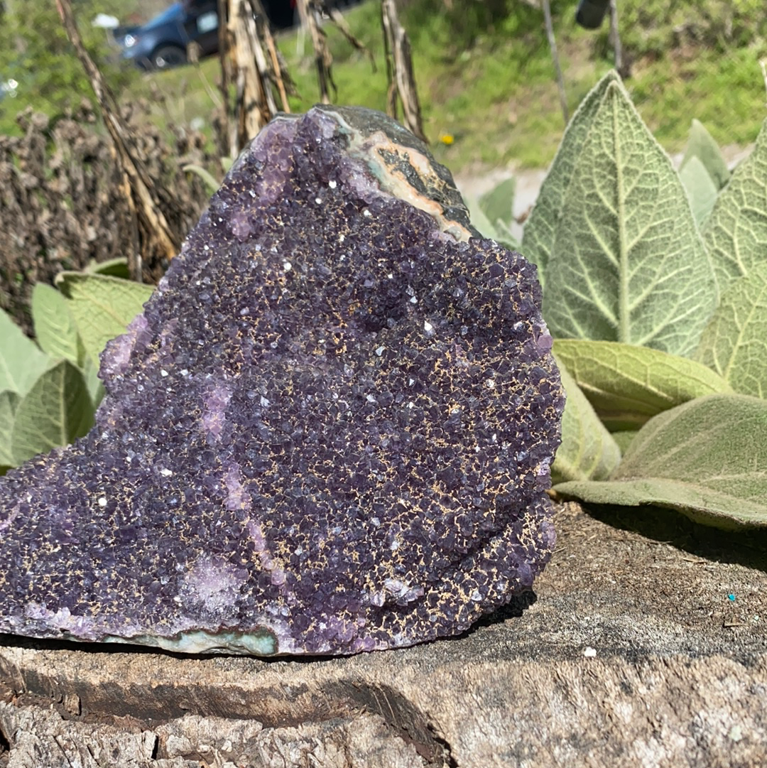 Black Amethyst Cut Base  RD25