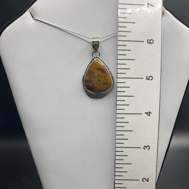 Pietersite Teardrop SS Pendant-TM184