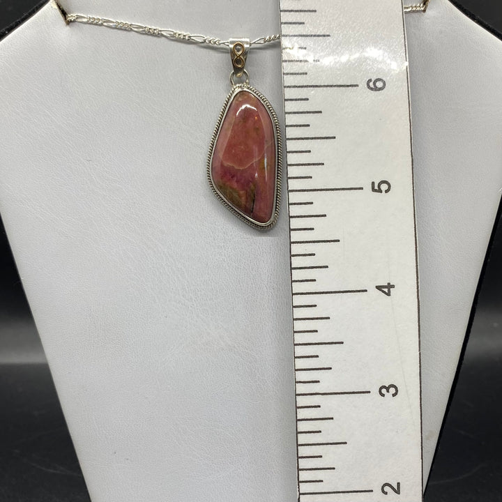 Rhodonite SS Pendant-TM1501