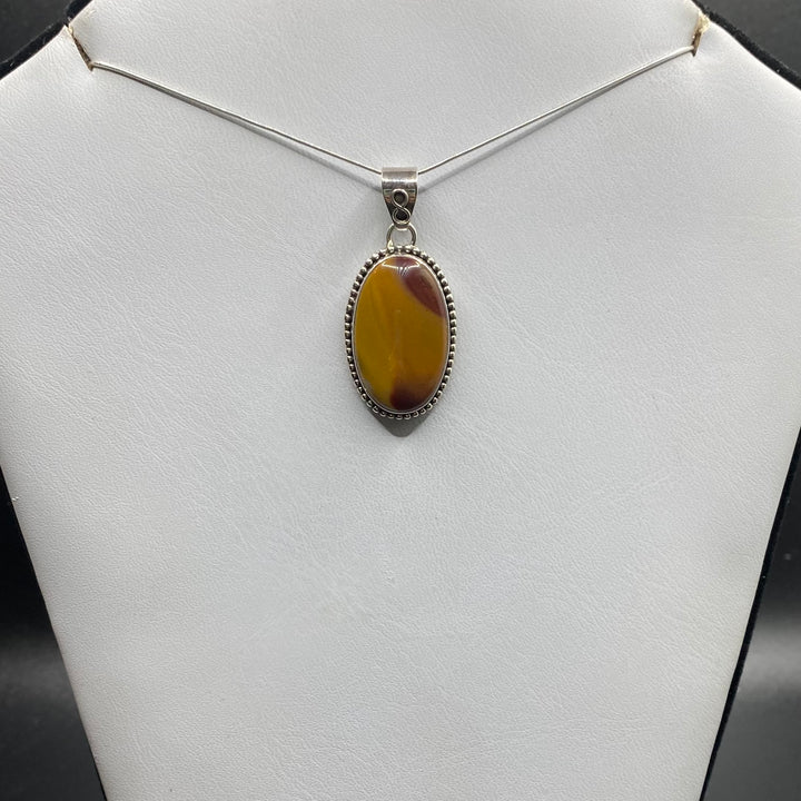 Mookaite Oval SS Pendant-TM125