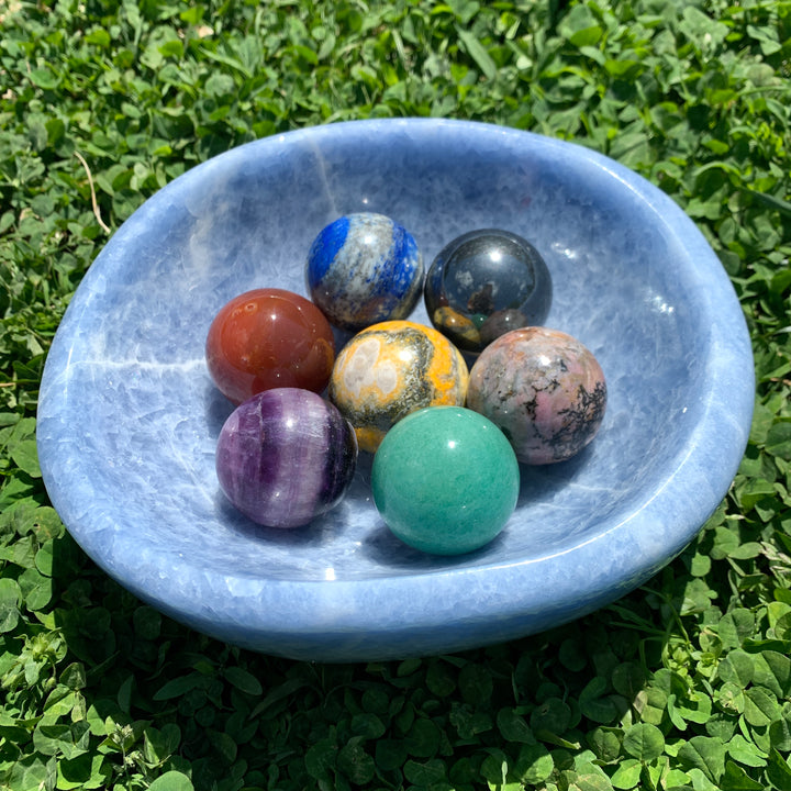 Blue Calcite Bowl