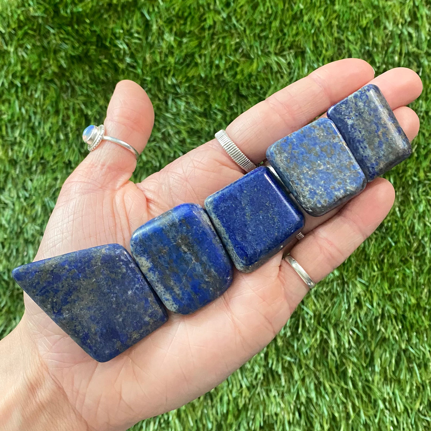 Lapis Lazuli Flat Stone-JC87