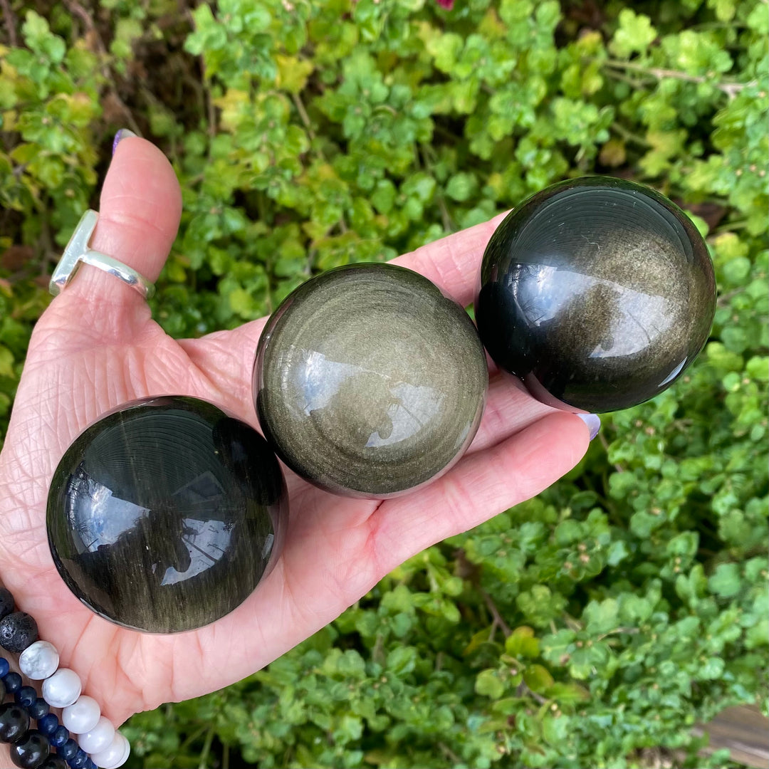 Goldsheen Obsidian Sphere SP14-4