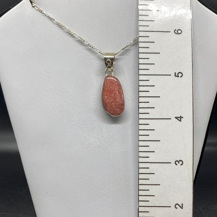 Rhodochrosite SS Pendant-TM1608