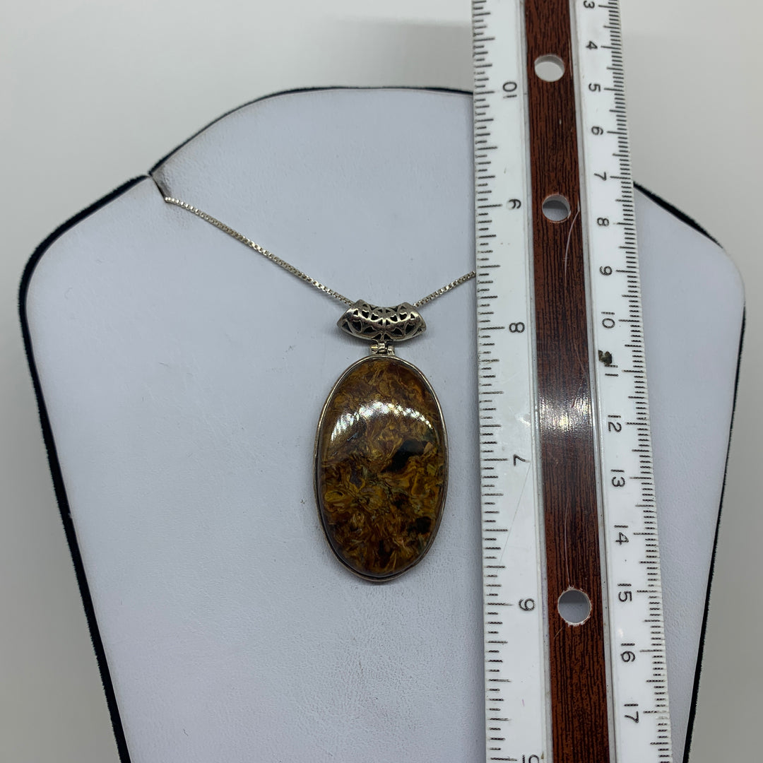 Pietersite Pendant SS SW