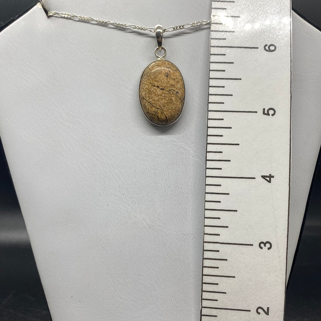 Picture Jasper SS Pendant-TM1625