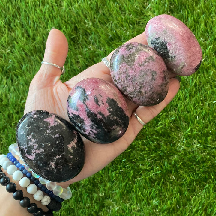 Rhodonite Palm Stone-PS9-2