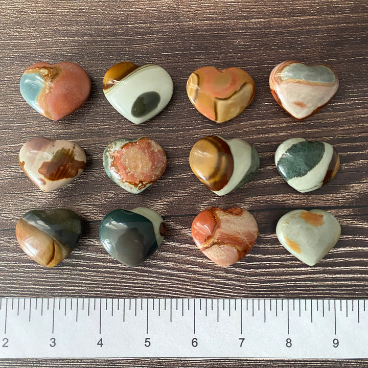 Polychrome Jasper Heart HT21-2