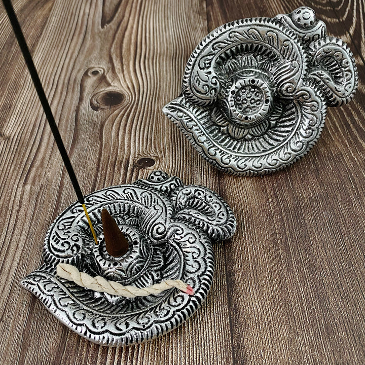 Om Aluminum Incense Holder