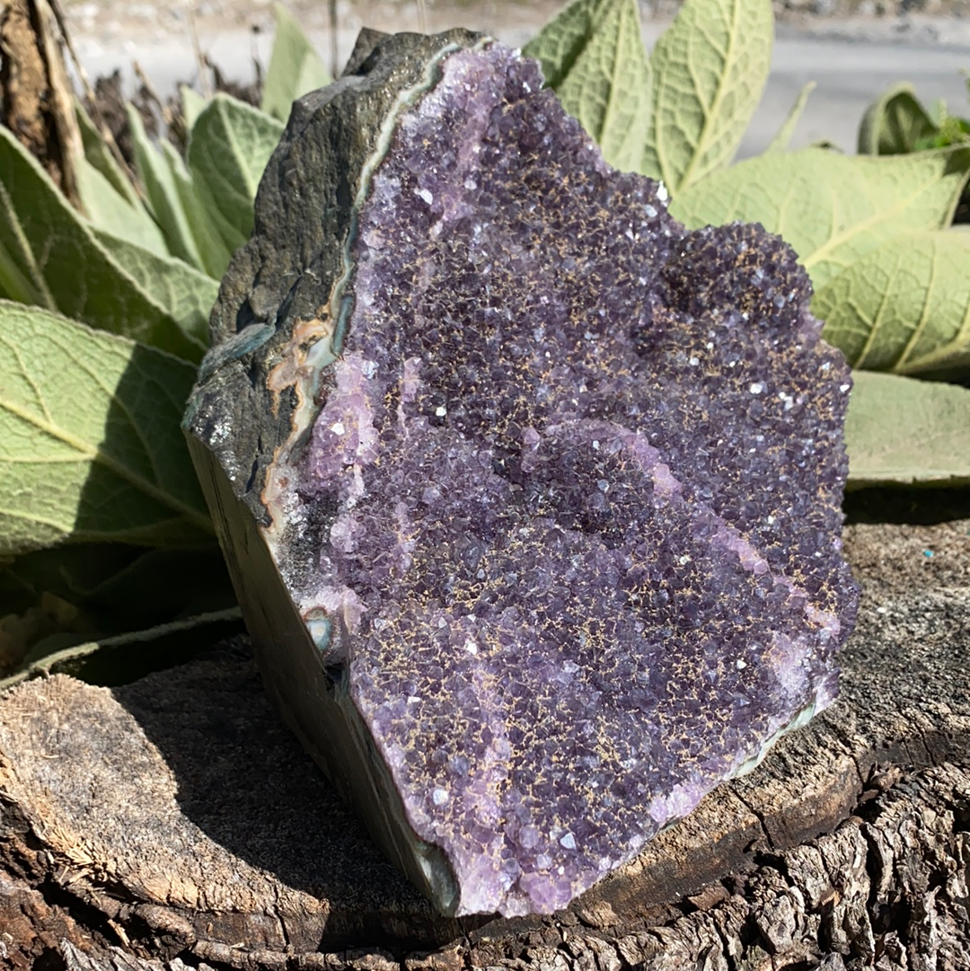 Black Amethyst Cut Base  RD25