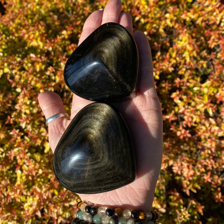 Goldsheen Obsidian Heart-HT15-5