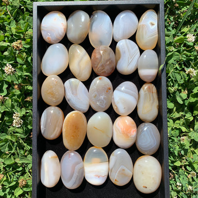 Banded Agate Palm Stone PS29-2