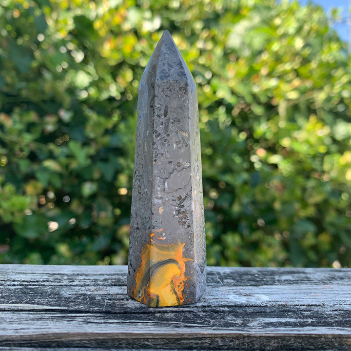 Bumblebee Jasper Obelisk 3"-4" OT4