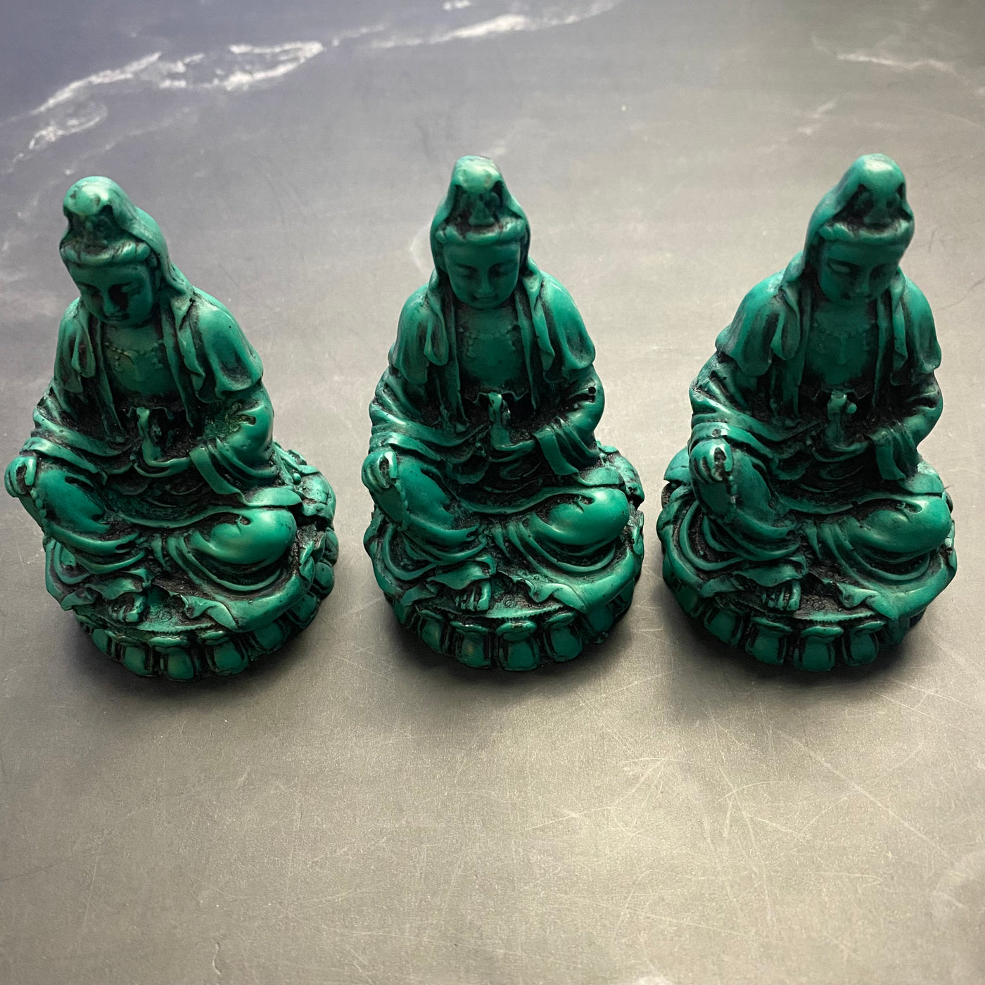 Meditating Quan Yin-Tourquoise-4-inch