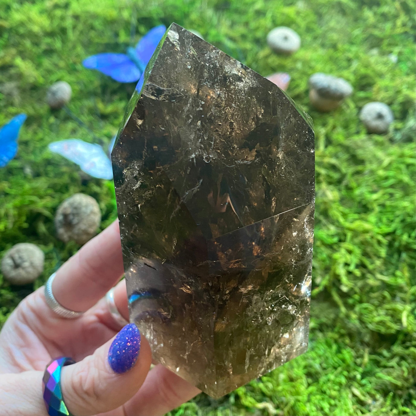 Smoky Quartz Point Polished PT39-21