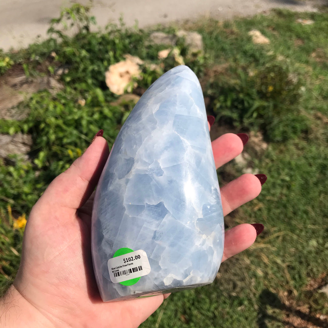 Blue Calcite Free Form WZ1046