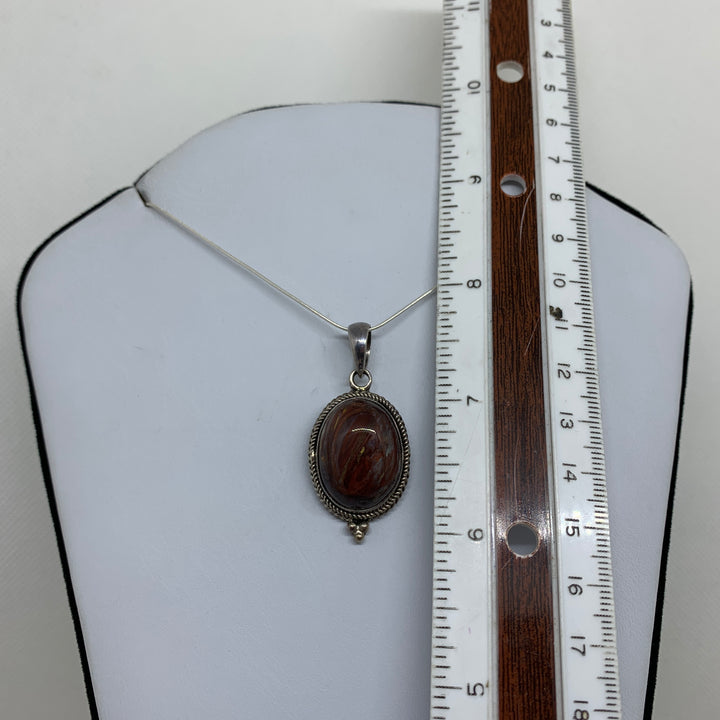 Pietersite Pendant SS P7