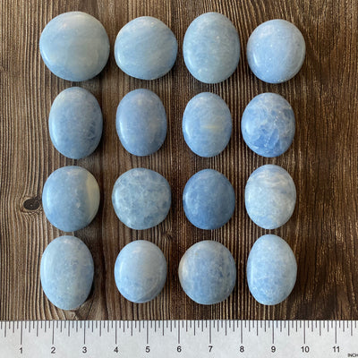 Blue Calcite Palm Stone-PS4-3