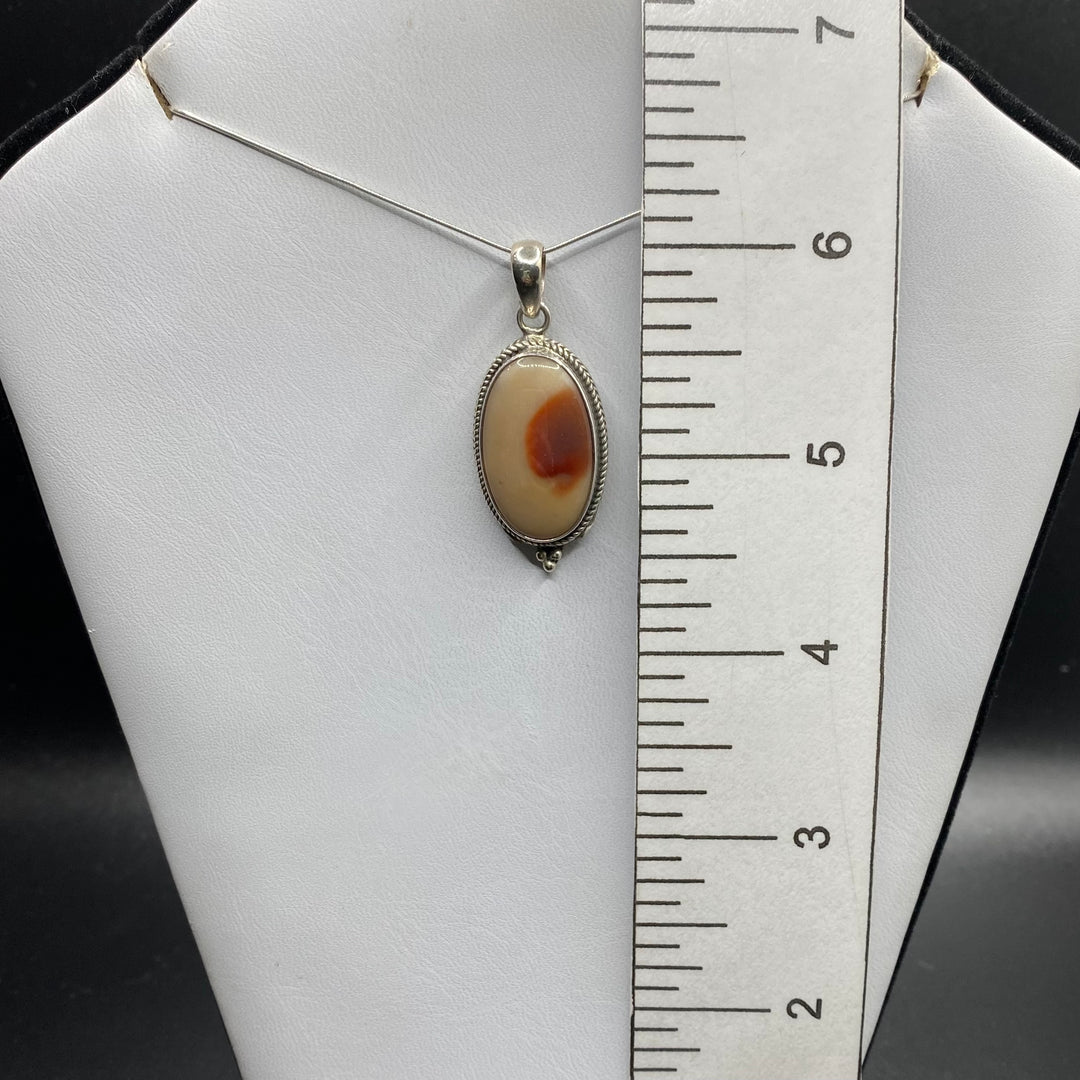 Mookaite Oval SS Pendant-TM130