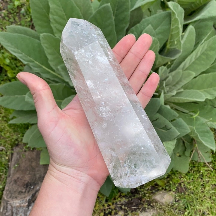 Clear Crackle Quartz Point Specimen-PT5-3