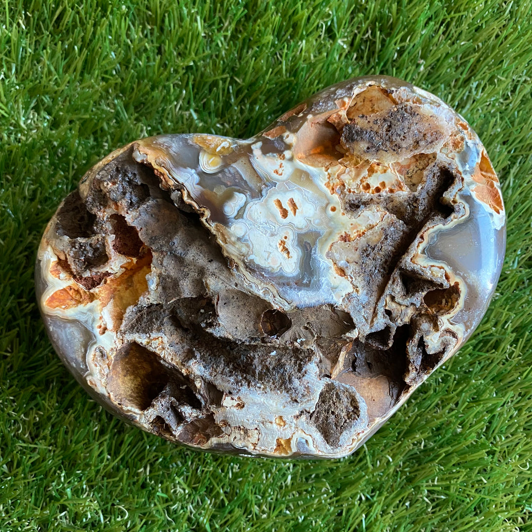 Druze Agate Heart-HT17-22