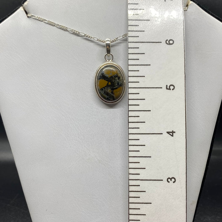 Painted Jasper SS Pendant-TM1629