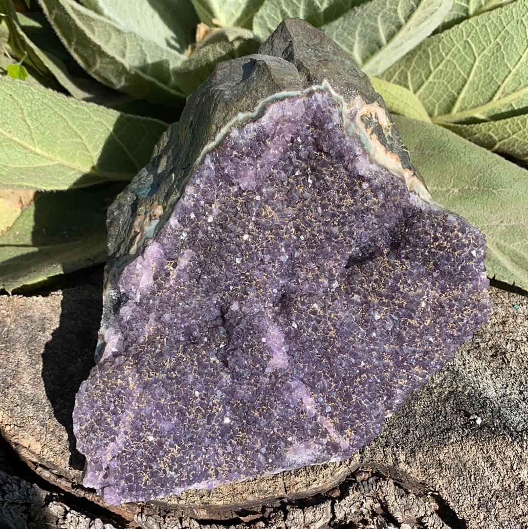 Black Amethyst Cut Base  RD25