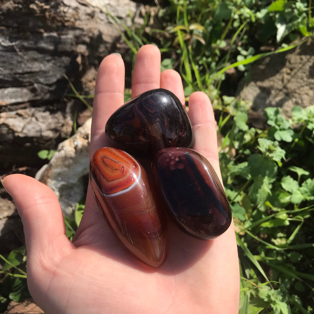 Red Sardonyx Palm Stone PS18-1