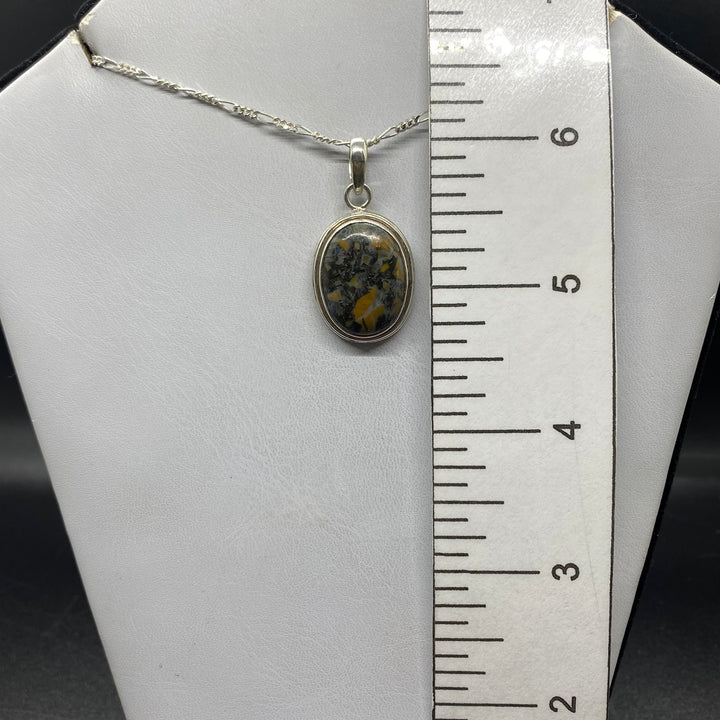 Painted Jasper SS Pendant-TM1630