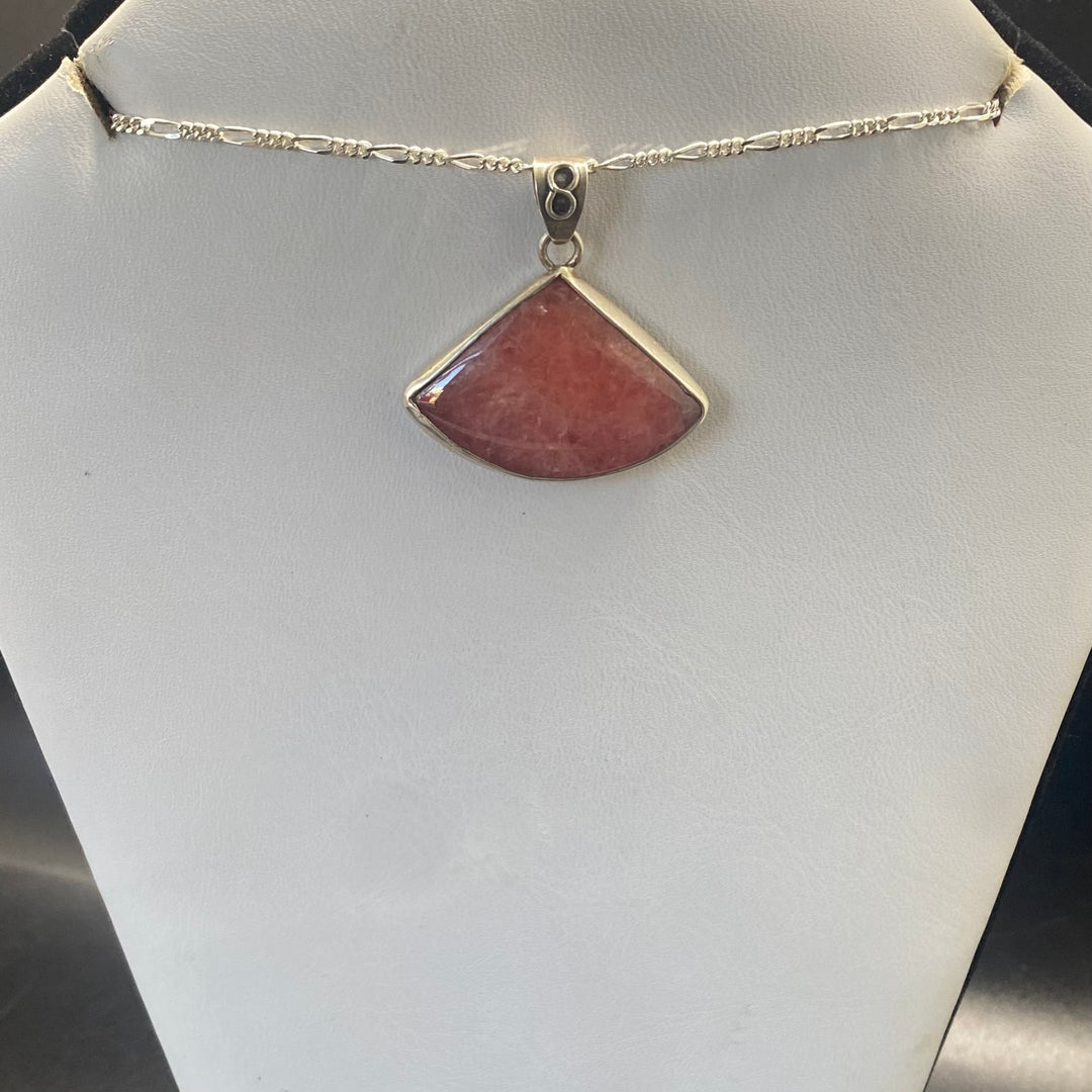 Rhodochrosite SS Pendant TM1560